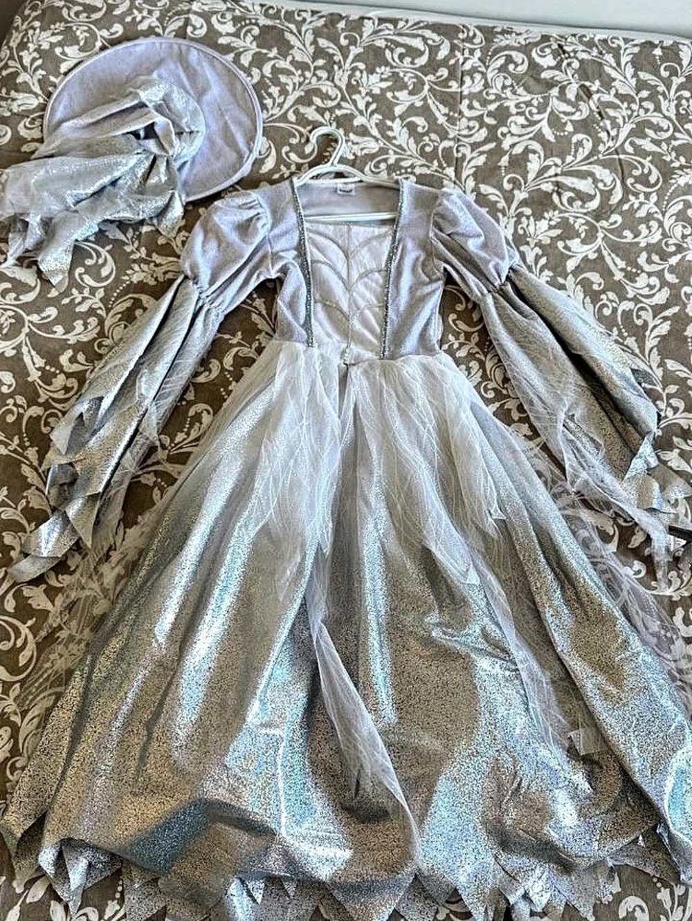 White Witch Costume Dress for Girls – Size 10–12